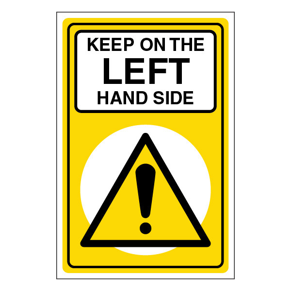 Keep On The Left Hand Side Correx Event Signage UK | Branded Event