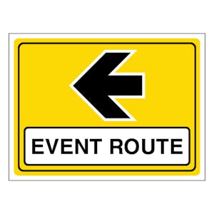 Event Route Arrow Left - Landscape