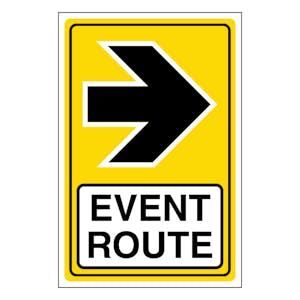 Event Route Arrow Right - Portrait