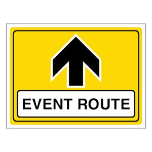 Event Route Arrow Up - Landscape
