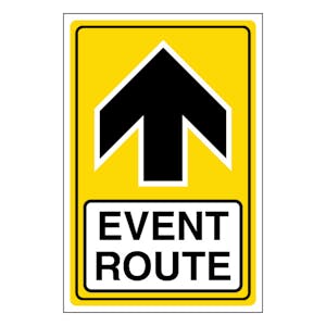 Event Route Arrow Up - Portrait