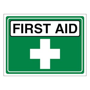 Event Sign - First Aid - Landscape