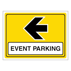 Event Parking Arrow Left - Landscape