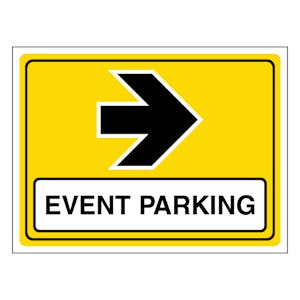 Event Parking Arrow Right - Landscape