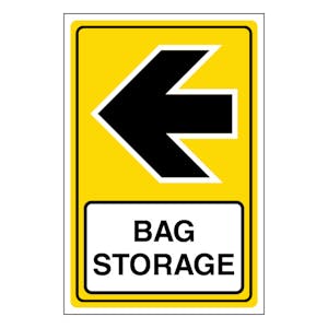 Bag Storage Arrow Left - Portrait