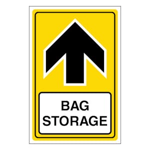 Bag Storage Arrow Up - Portrait