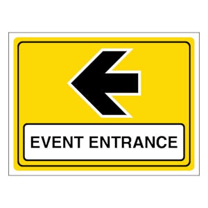 Event Entrance Arrow Left - Landscape