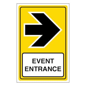 Event Entrance Arrow Right - Portrait