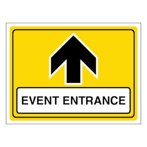 Event Entrance Arrow Up - Landscape