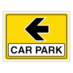 Car Park Arrow Left - Landscape