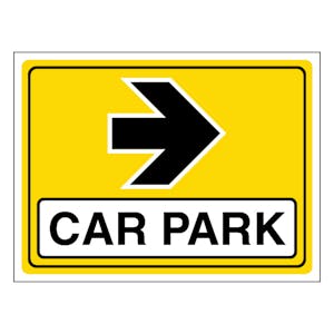 Car Park Arrow Right - Landscape