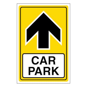 Car Park Arrow Up - Portrait