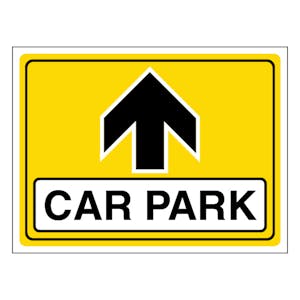 Car Park Arrow Up - Landscape
