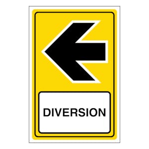 Diversion Arrow Left - Portrait