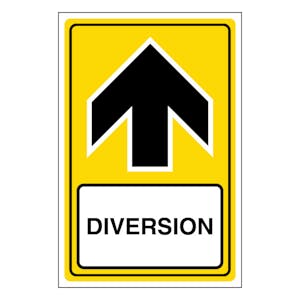 Diversion Arrow Up - Portrait
