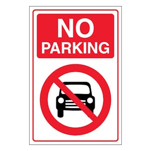 Event Sign - No Parking - Portrait