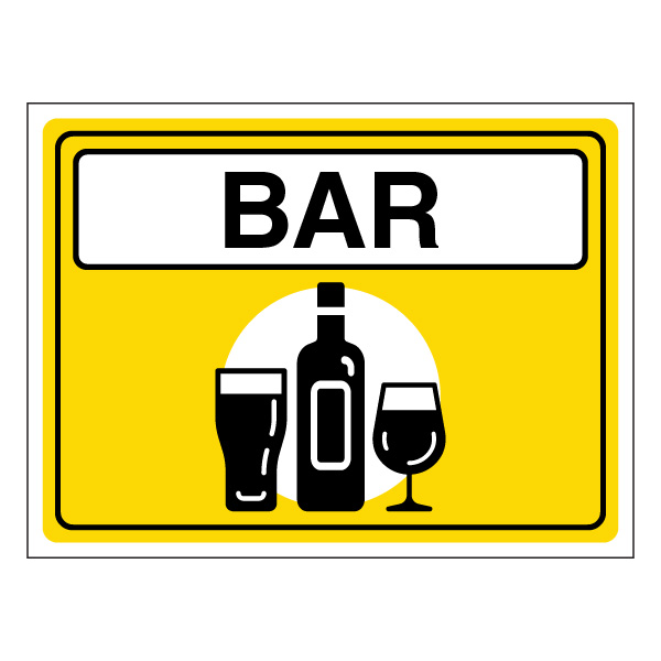 Bar Rise Sign Bar Correx Event Signage UK | Branded Event Signs