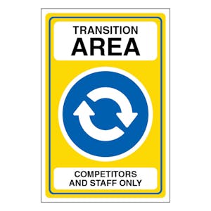 Transiton Area Competitors And Staff Only - Portrait