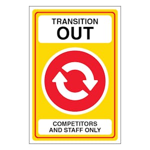 Transiton Out Competitors And Staff Only - Portrait