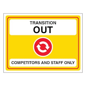 Transiton Out Competitors And Staff Only - Landscape