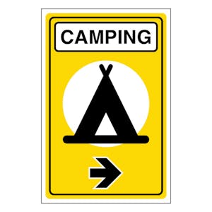 Camping Arrow Right - Portrait