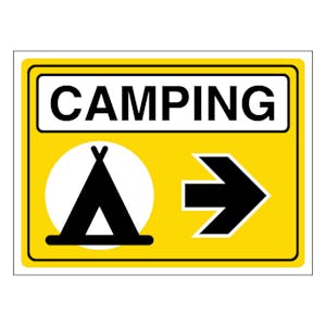 Camping Arrow Right - Landscape