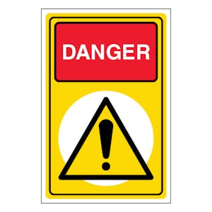 Event Sign - Danger - Portrait