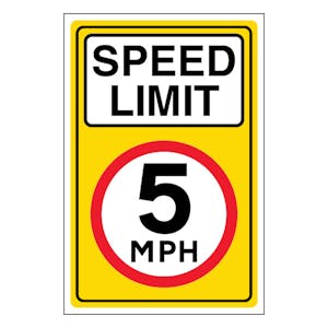 5MPH Speed Limit - Portrait