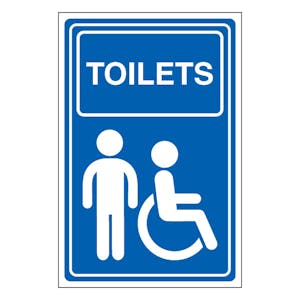 Mens Disabled Toilets - Portrait
