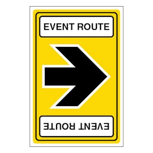 Reversable Event Route - Arrow Left/Right - Portrait