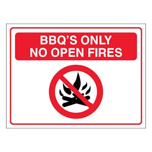 BBQ’s Only - No Open Fires - Landscape