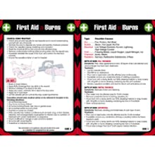 First Aid Pocket Guide - For Burns
