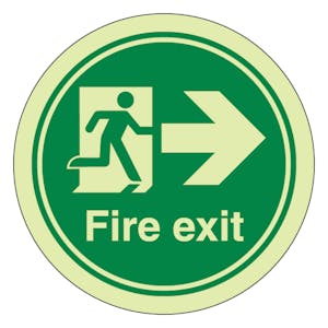 GITD Path Marker - Fire Exit - Arrow Right
