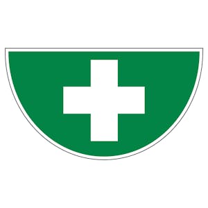 First Aid - Semi-Circle - Anti-Slip Floor Sign