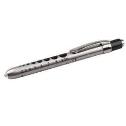 Stainless Steel Medical Pen Torch with Pupil Gauge
