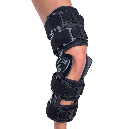 Knee Brace 3 Pad Design Strap Adjustable Strong Aluminum Strip