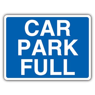 Car Park Full - Blue