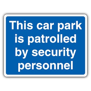 This Car Park Is Patrolled By Security Personnel