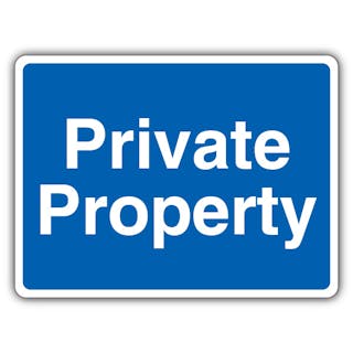 Private Property - Blue Landscape