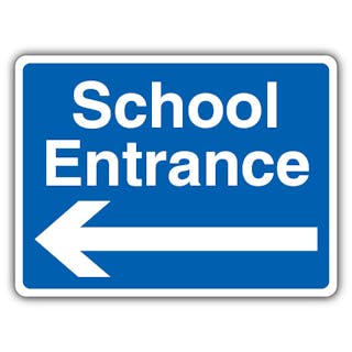 School Entrance - Arrow Left