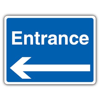 Entrance - Blue Arrow Left