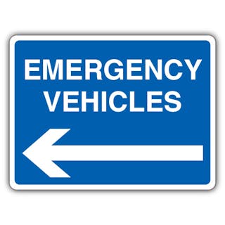 Emergency Vehicles - Arrow Left