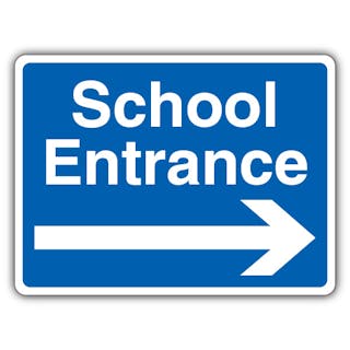 School Entrance - Arrow Right