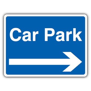 Car Park - Blue Arrow Right