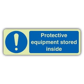 Photoluminescent Protective Equipment Sorted Inside - Landscape