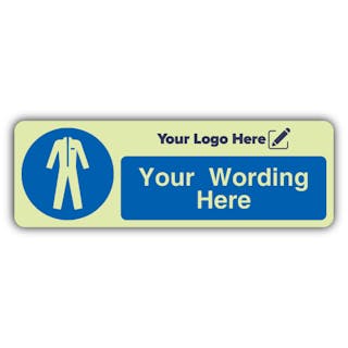 Mandatory PPE - Narrow Landscape - Your Logo Here