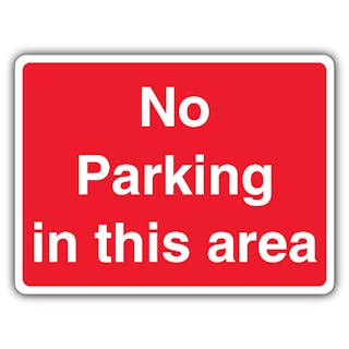 No Parking In This Area