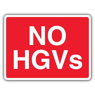 No HGVs