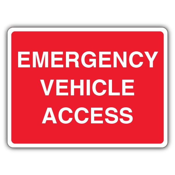 Emergency Vehicle Access | Emergency | Parking | YourParkingSign