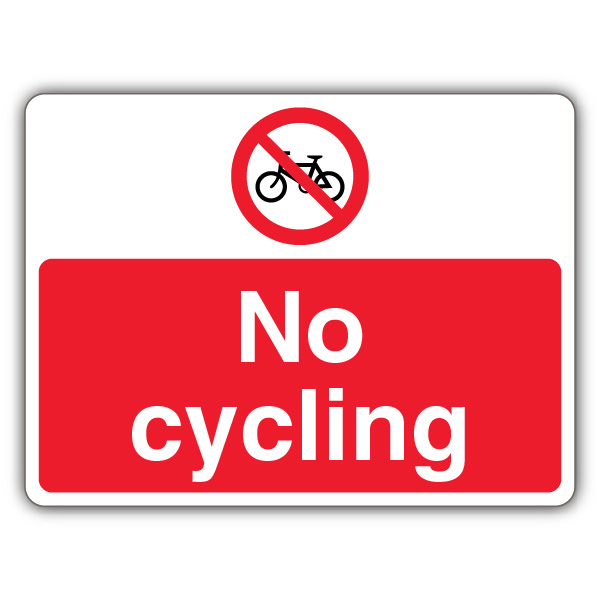 No Cycling Sign | No Cycling & Skating | Your Security Sign